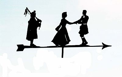 Scottish Dancers weather vane